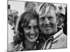 Golf Pro Jack Nicklaus, with Wife Barbara, at the Augusta National Golf Club, Georgia, April 1972-null-Mounted Photo