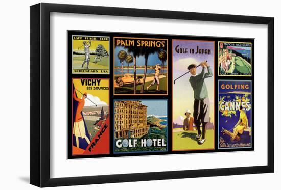 Golf Resorts-null-Framed Giclee Print