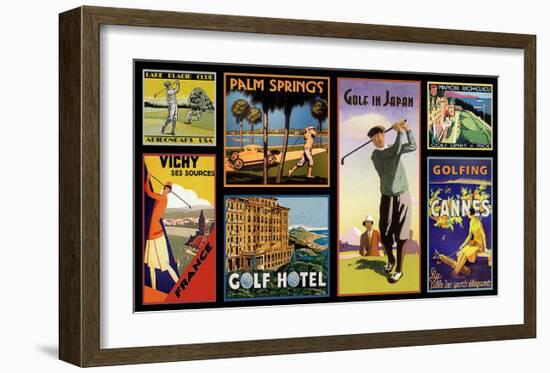 Golf Resorts-null-Framed Giclee Print