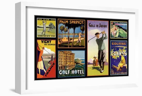 Golf Resorts-null-Framed Giclee Print