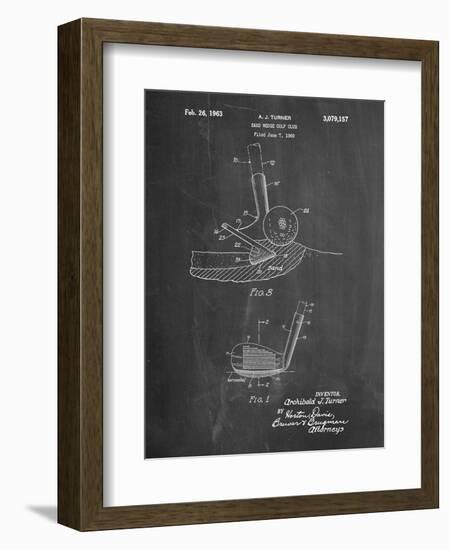 Golf Sand Wedge Patent-Cole Borders-Framed Art Print