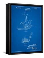 Golf Sand Wedge Patent-Cole Borders-Framed Stretched Canvas