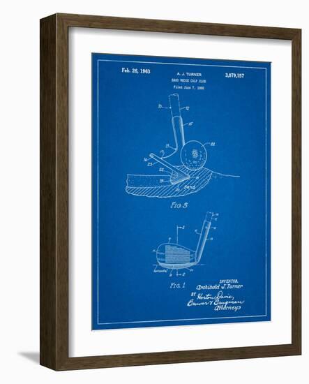 Golf Sand Wedge Patent-Cole Borders-Framed Art Print