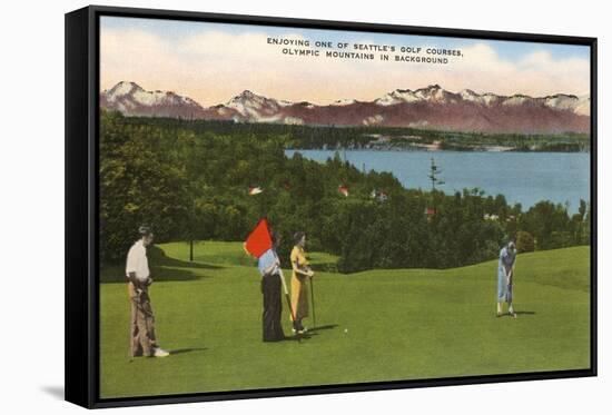 Golf, Seattle, Washington-null-Framed Stretched Canvas