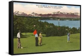 Golf, Seattle, Washington-null-Framed Stretched Canvas