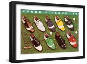 Golf Shoes, Coeur d'Alene, Idaho-null-Framed Art Print