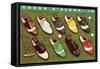 Golf Shoes, Coeur d'Alene, Idaho-null-Framed Stretched Canvas