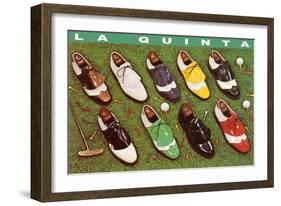 Golf Shoes, La Quinta, California-null-Framed Art Print