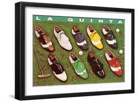 Golf Shoes, La Quinta, California-null-Framed Art Print