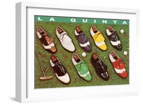 Golf Shoes, La Quinta, California-null-Framed Art Print