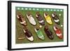 Golf Shoes on Putting Green, Bandon, Oregon-null-Framed Art Print