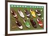 Golf Shoes on Putting Green, Bandon, Oregon-null-Framed Premium Giclee Print