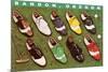 Golf Shoes on Putting Green, Bandon, Oregon-null-Mounted Premium Giclee Print