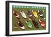 Golf Shoes on Putting Green, Bandon, Oregon-null-Framed Art Print