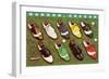 Golf Shoes on Putting Green, Bandon, Oregon-null-Framed Art Print