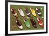 Golf Shoes-null-Framed Art Print