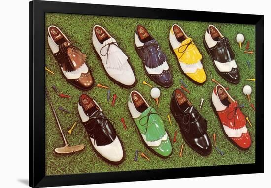 Golf Shoes-null-Framed Art Print