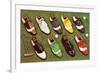 Golf Shoes-null-Framed Premium Giclee Print