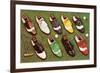 Golf Shoes-null-Framed Premium Giclee Print