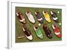 Golf Shoes-null-Framed Art Print