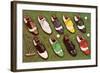 Golf Shoes-null-Framed Art Print