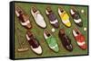 Golf Shoes-null-Framed Stretched Canvas