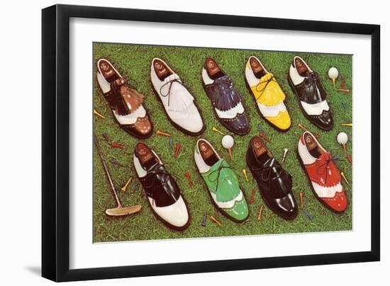 Golf Shoes-null-Framed Art Print