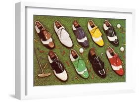 Golf Shoes-null-Framed Art Print