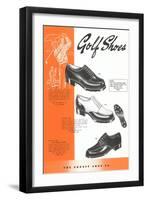 Golf Shoes-null-Framed Art Print