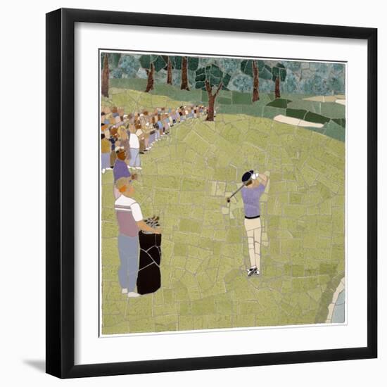 Golf Shot-Jonathan Mandell-Framed Giclee Print
