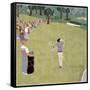 Golf Shot-Jonathan Mandell-Framed Stretched Canvas