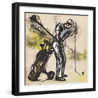 Golf Swing-KUCO-Framed Art Print