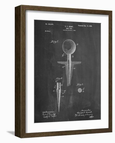 Golf Tee Patent-null-Framed Art Print