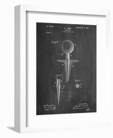 Golf Tee Patent-null-Framed Art Print