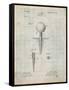 Golf Tee Patent-Cole Borders-Framed Stretched Canvas