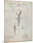 Golf Tee Patent-Cole Borders-Mounted Art Print