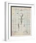 Golf Tee Patent-Cole Borders-Framed Art Print