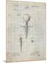 Golf Tee Patent-Cole Borders-Mounted Art Print