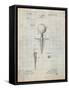 Golf Tee Patent-Cole Borders-Framed Stretched Canvas