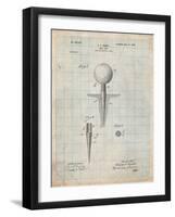 Golf Tee Patent-Cole Borders-Framed Art Print