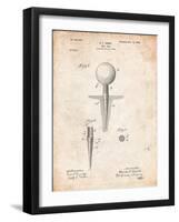 Golf Tee Patent-Cole Borders-Framed Art Print