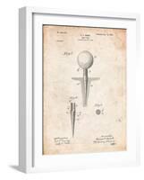 Golf Tee Patent-Cole Borders-Framed Art Print