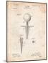 Golf Tee Patent-Cole Borders-Mounted Art Print