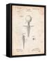 Golf Tee Patent-Cole Borders-Framed Stretched Canvas