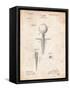 Golf Tee Patent-Cole Borders-Framed Stretched Canvas