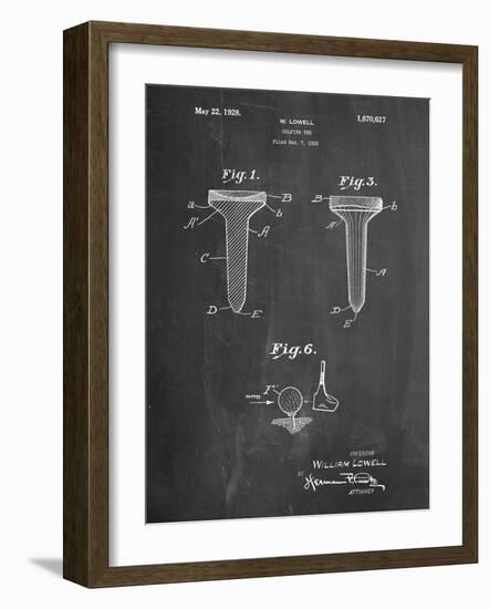 Golf Tee Patent-Cole Borders-Framed Art Print