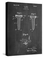 Golf Tee Patent-Cole Borders-Stretched Canvas