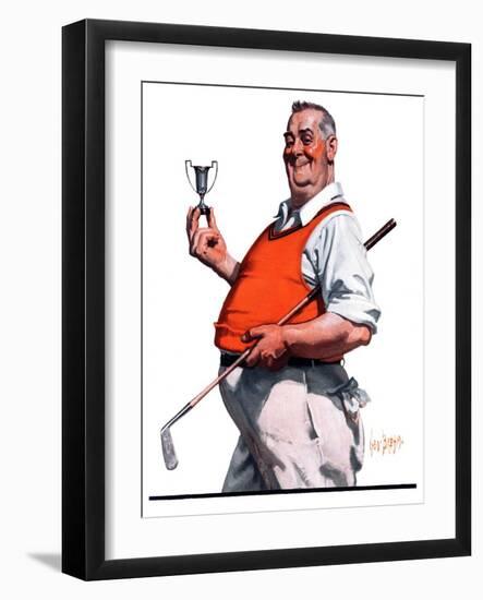 "Golf Trophy,"June 6, 1925-George Brehm-Framed Giclee Print