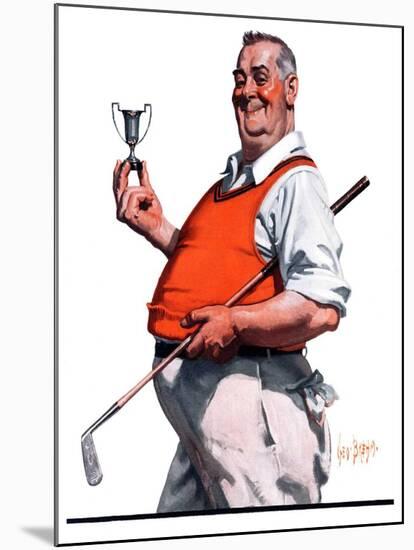 "Golf Trophy,"June 6, 1925-George Brehm-Mounted Giclee Print