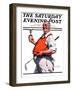 "Golf Trophy," Saturday Evening Post Cover, June 6, 1925-George Brehm-Framed Premium Giclee Print